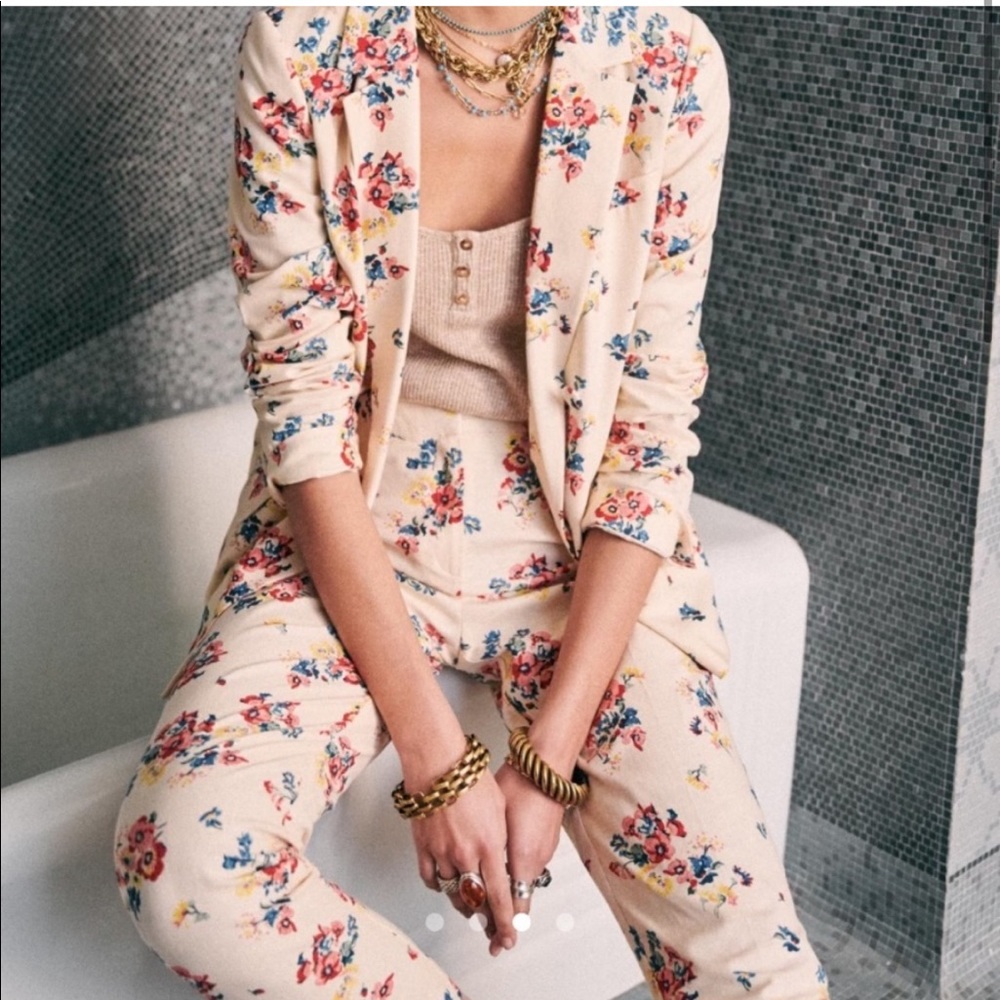 Sézane Floral Gustavo Trouser
